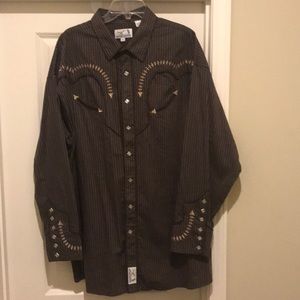 Men’s Panhandle Slim Reto Western Snap Shirt